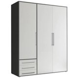 Modern Living omara s klasičnimi vrati lyss, bela, grafit, 155 cm | Shoptok.si