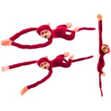 Plišana igračka majmun sa zvučnim efektima 80 cm - crvena | Shoptok.si