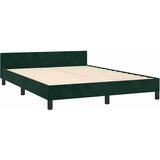  Okvir za krevet bez madraca tamnozeleni 140x200 cm baršunasti | shoptok.hr
