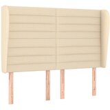 Maison Chic vzglavna omarica - nočna omarica - posteljna omarica z ušesi krem 147x23x118/128 cm blago, (21709465) | Shoptok.si