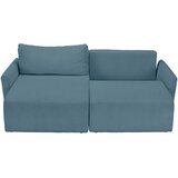 MID.YOU KOTNA SEDEŽNA GARNITURA, rebrasti žamet svetlo modra | Shoptok.si