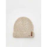 kapa beanie iz mešanice volne - siva