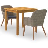  3-dijelni vrtni blagovaonski set smeđi | shoptok.hr