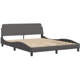  Okvir za krevet Dover sivi 160x200 cm od umjetne kože | shoptok.hr