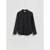 Reserved Slim fit košulja s podignutim ovratnikom - crno | shoptok.hr