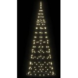  LED božićno drvce s čavlima za tlo Topla bijela 250 cm Željezo | shoptok.hr