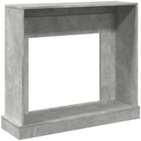 vidaXL Okvir za kamin boja betona 100x30x87,5 cm od konstruiranog drva | shoptok.hr