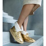 Gemre Golden insulated snow boots with a drawstring Caellita | Shoptok.si