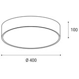  LED2 - LED stropno svetlo MONO LED/30W/230V 3000K/4000K crna | Eponuda.com