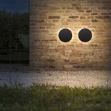 Ideal Lux - LED spoljašnje zidno svetlo PUNTO LED/12W/230V CRI prečnik 24 cm IP54 crna | Eponuda.com