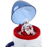 Lean Toys Bela vesoljska raketa z rdečimi in temno modrimi elementi | Shoptok.si