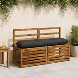  Jastučić za klupu VIANEN 100% poliester Antracit - Antracit 120 x 30 x 12 cm | shoptok.hr