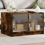  Stolić za kavu sa staklenim vratima boja hrasta 68x50x42 cm | Eponuda.com