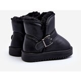 Boto Children's Eco Leather Snow Boots with Strap Black Orinor | ePonuda.com