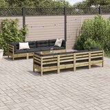  9-dijelni set vrtnih sofa s jastucima od impregnirane borovine | shoptok.hr