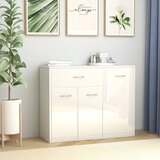 vidaXL komoda visok sijaj bela 88x30x70 cm iverna plošča | Shoptok.si
