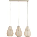 Light & Living Bež viseča svetilka s steklenim senčilom Itela – Cene