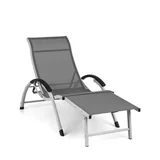 Sunnyvale, ležalnik z naslonom za noge, aluminij, 4 nivoji