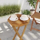 vidaXL Stolna ploča 40 x 40 x 2 5 cm osmerokutna od masivne tikovine | shoptok.hr