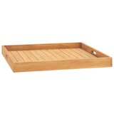 vidaXL Pladanj za posluživanje 70 x 70 cm od masivne tikovine | shoptok.hr