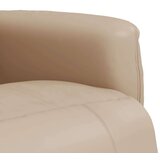  Naslonjač od umjetne kože s osloncem za noge boja cappuccina | shoptok.hr