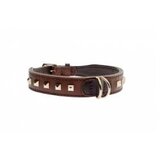 Ferribiella D.Ogrlica Borchie braon 2.5x62cm kozna sa nitnama | ePonuda.com