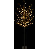  LED božićno drvce s kuglama Crna 18 x 18 x 150 cm Čelik | shoptok.hr