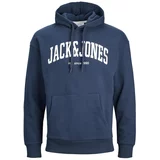 Jack & Jones Majica 'Josh' mornarska / bela