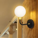 Toolight Zidna Svjetiljka APP1301-1W Crna Zlato | shoptok.hr