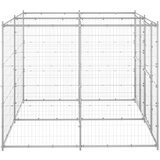 vidaXL Zunanji pasji boks pocinkano jeklo 4,84 m² | Shoptok.si