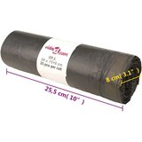 vidaXL Vreće za smeće s vezicama 250 kom crne 60 L | shoptok.hr