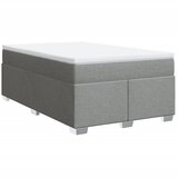  Krevet s oprugama i madracem svjetlosivi 120x190 cm od tkanine | shoptok.hr