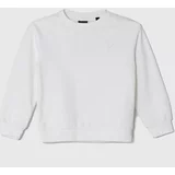 Guess Otroški bombažen pulover bela barva, N4YQ05 KAD73