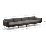 Kave Home Tamno sivi vrtni modularni kauč 370 cm Sorells – | shoptok.hr
