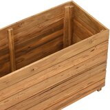  Povišena gredica 100 x 40 x 55 cm reciklirana tikovina i čelik | Eponuda.ba