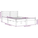 vidaXL Okvir kreveta voštano smeđi 120 x 200 cm od masivne borovine | shoptok.hr