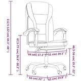  Uredski naslonjač od umjetne kože smeđi | shoptok.hr