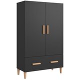 Maison Chic Komoda - Predalnik črna 70x31x115 cm inženirski les, (21716470) Cene