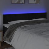  LED uzglavlje crno 180x5x78/88 cm baršunasto | shoptok.hr