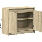 vidaXL Komoda z LED sonoma hrast 72x34x61 cm inženirski les | Shoptok.si