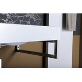 Sapho Jeklena podpora za pult v srebrni barvi 49x4 cm – | Shoptok.si