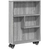  Uska kolica za pohranu boja hrasta 48x13x68cm konstruirano drvo | shoptok.hr
