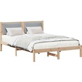  Konstrukcija postelje z vzglavjem Svetlo siva 150 x 200 cm, (5000101637) | Shoptok.si