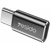 Yesido - OTG adapter (GS22) Type-C do Lightning aluminijska legura 480 Mbps - Sivi | shoptok.hr