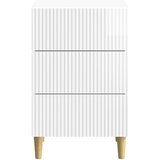  Noćni ormar s ladicama Bijela visokog sjaja 43 x 41 x 66,5 cm | Eponuda.ba