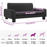 Krevet za pse crni 70 x 45 x 30 cm od umjetne kože | Eponuda.ba