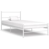  Posteljni okvir bel kovinski 90x200 cm | Shoptok.si