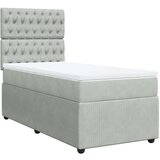 vidaXL Box spring krevet s madracem svjetlosivi 90x190 cm baršunasti | shoptok.hr