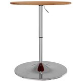  Barski stol svjetlosmeđi Ø 60 x 89 5 cm od masivne hrastovine | shoptok.hr
