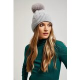 Marisse Hat With Fur Pompom, Gray | ePonuda.com